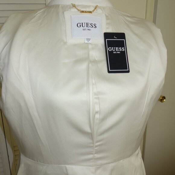 GUESS Elegant High-End Cream White - Coat - size S - NEW - Picture 11 of 16